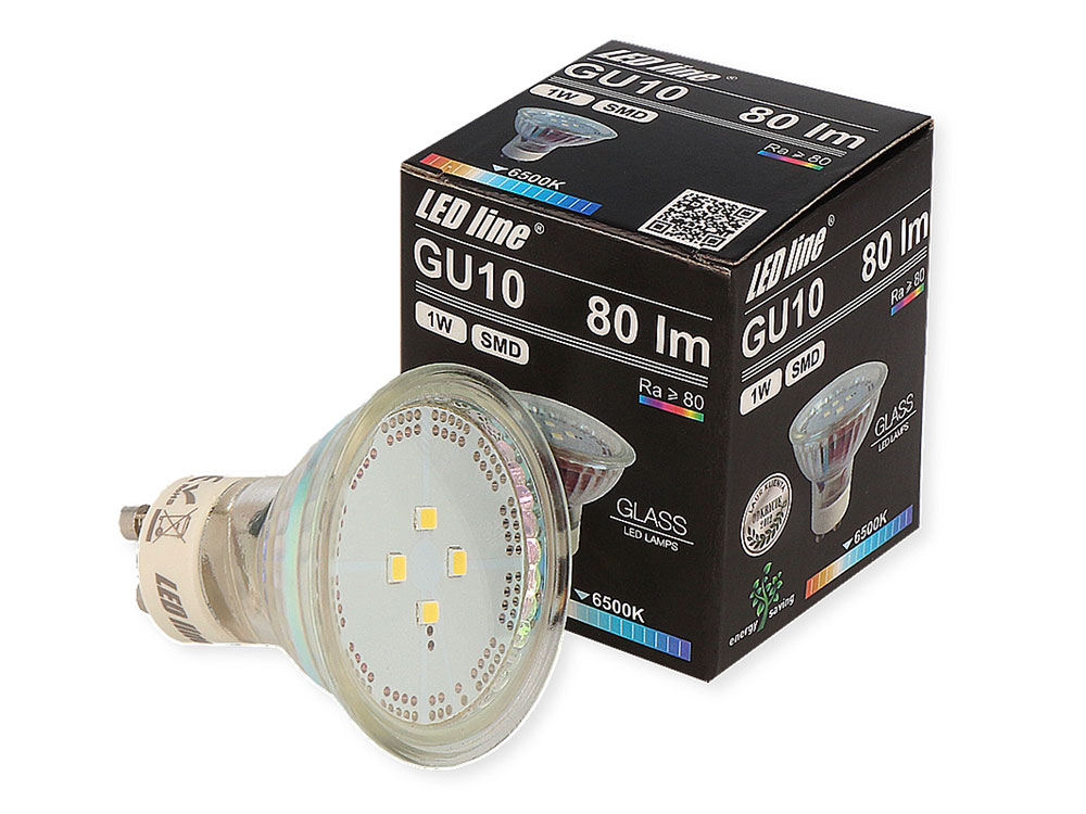 

Żarówka Led GU10 1W Smd biała zimna Ledline hurt