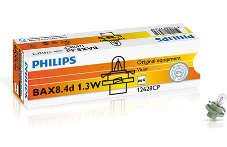 

Philips Żarówki Bax 8.4d 1.3W 12V opr. zielona