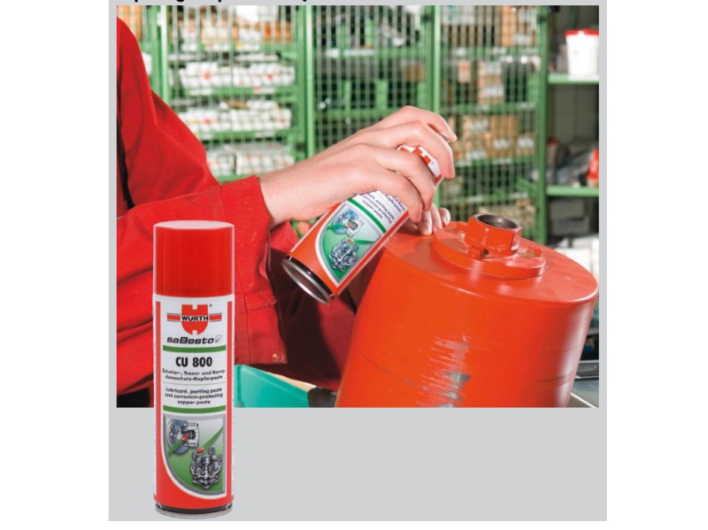 SMAR MIEDZIANY WYSOKO-TEMPERATUROWY CU-800 WURTH Rodzaj smar miedziowy