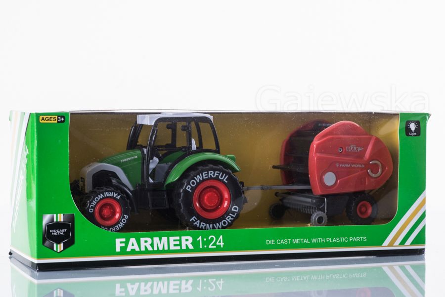 DUŻY TRAKTOR Z SNOPOZWIOZAŁKĄ I NAPĘDEM Marka inna