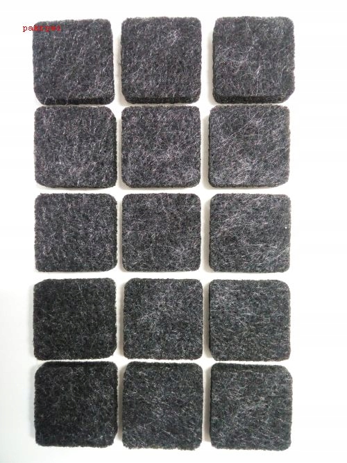 

Podkładki filcowe pod krzesła 15szt czarne kwadrat