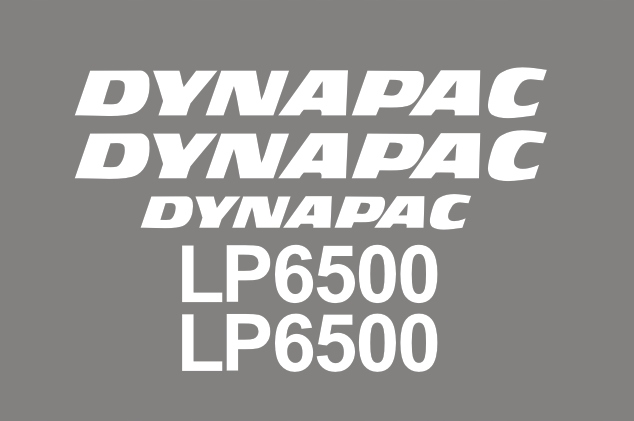 Samolepky – samolepící nálepka – Dynapac LP6500