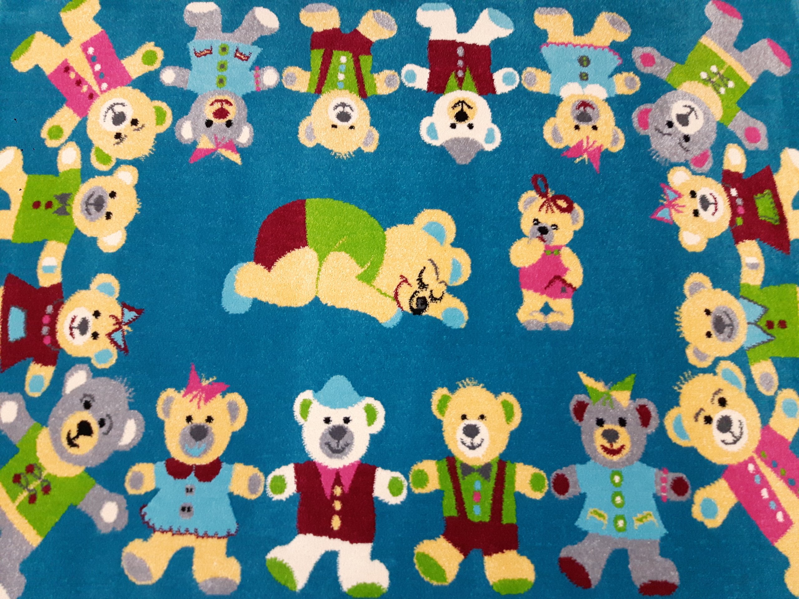 Dywan FUNKY TOP 300x400 ROB szmaragd miś w misie Długość 400 cm