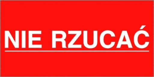 

Etykiety samoprzylepne Nie Rzucać 100 szt.