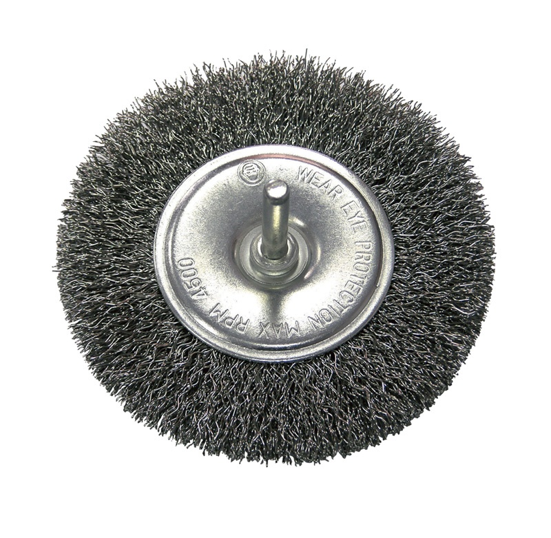 

Szczotka druciana stalowa tarczowa trzpień 63mm