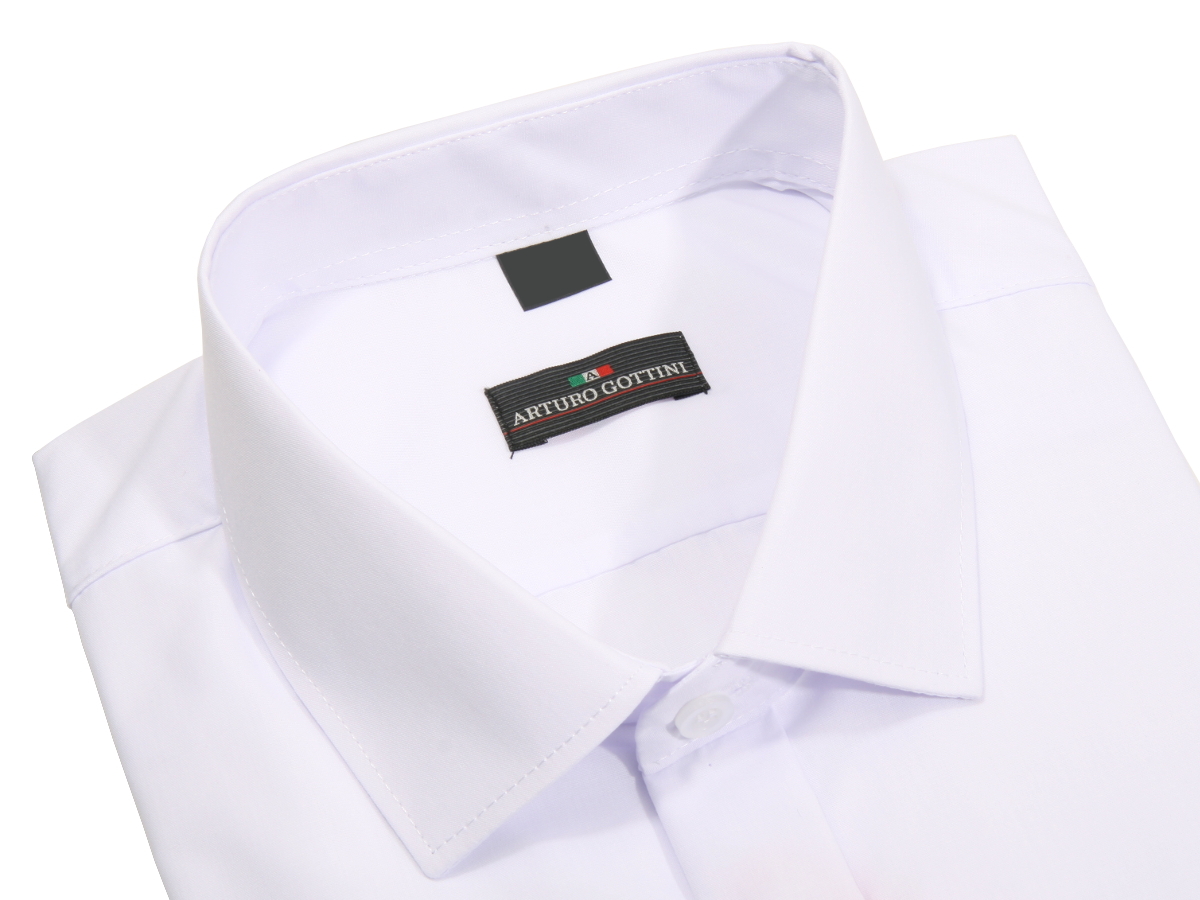 KOSZULA BIAŁA GŁADKA NA SPINKI 38 182-188 SLIM FIT Marka inna