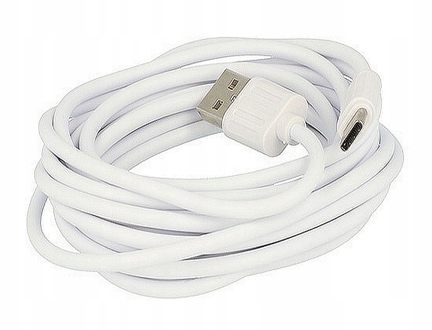 

Kabel usb Micro Usb 3 Metry Biały