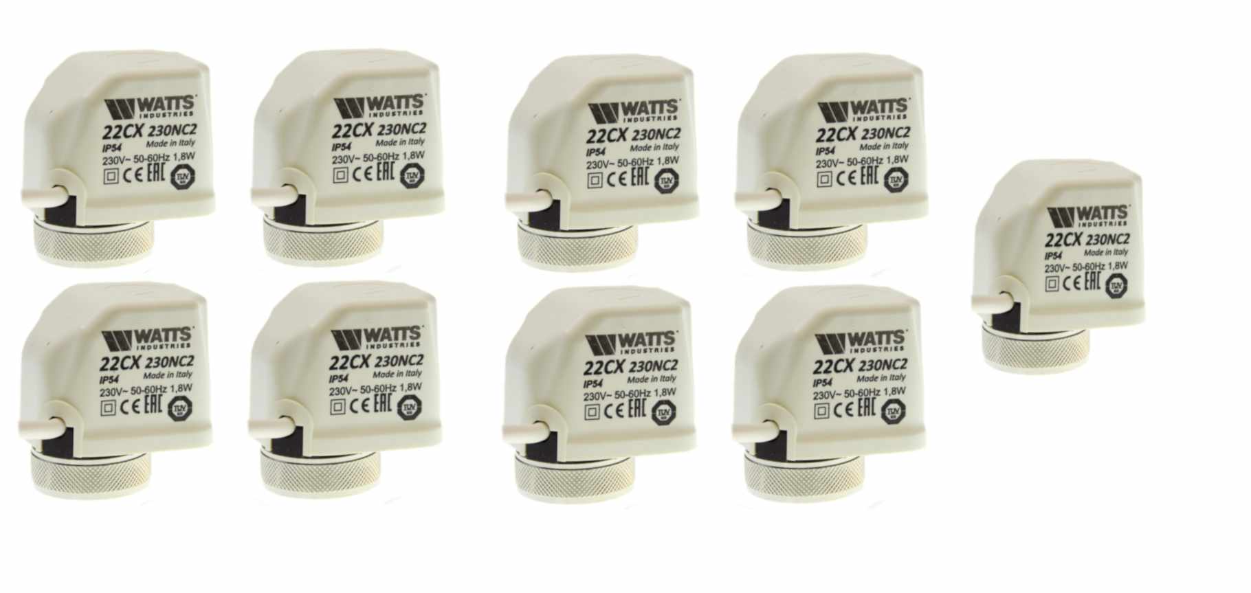 Tepelný valec Nc Watts M30x1,5 Podlahový 9ks