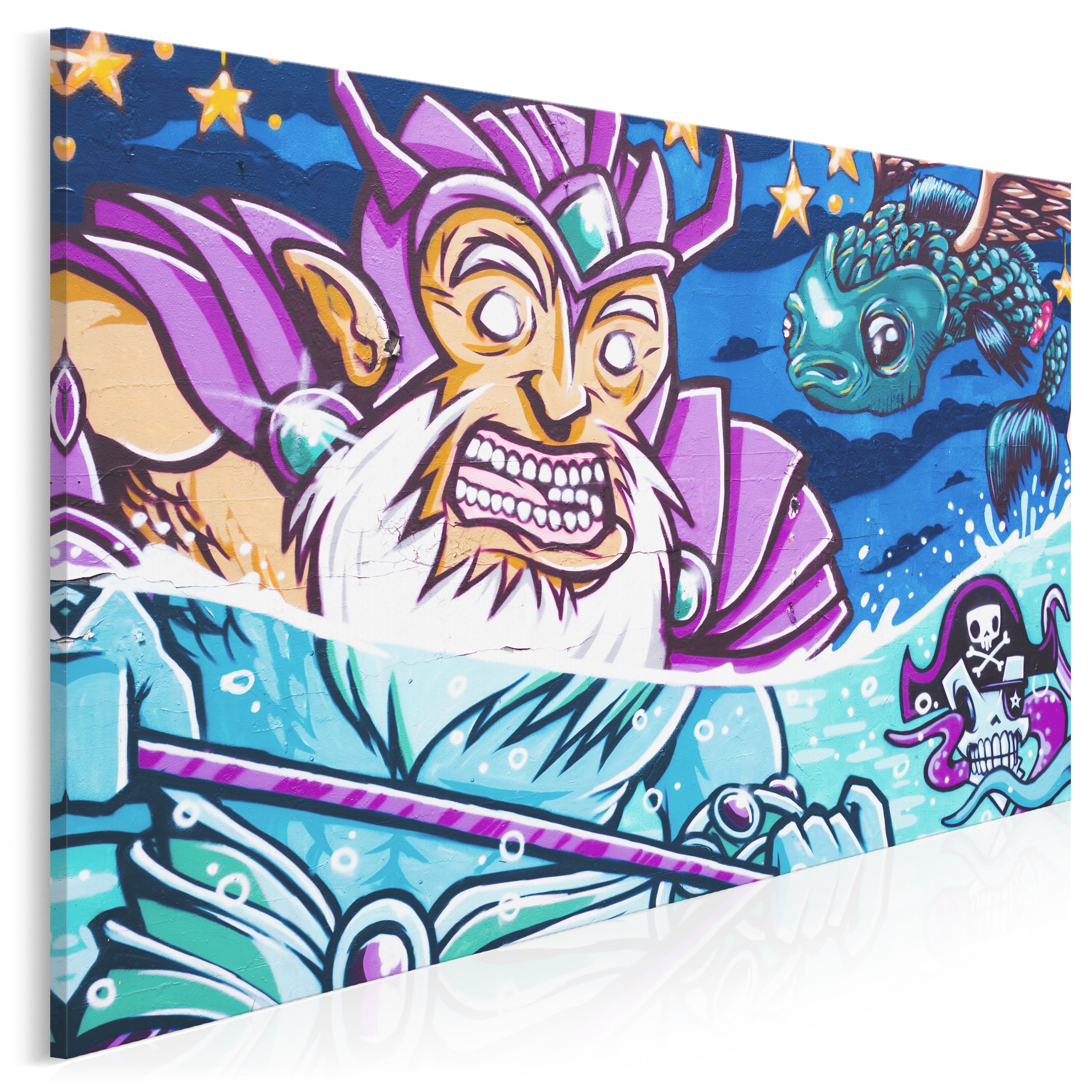 

946801 Zdjęcie na płótnie Graffiti Posejdon Komiks