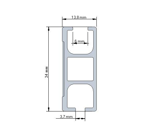 KARNISZE ALUMINIUM-STAL NIERDZEWNA KAŻDY WYMIAR II Marka inna
