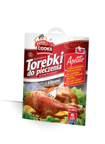 

Gosia Torebki Do Pieczenia! 6SZT Klipsy 35x40cm