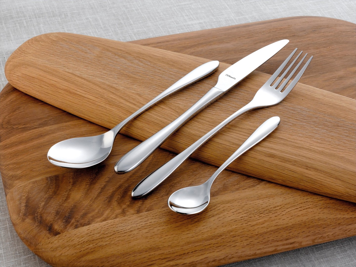 AMEFA 30 SZTUĆCE BIADOWE CUBA ZESTAW 24 + WIDELCZYKI DESEROWE TORTU 6 OSÓB Linia CUBA NOWOCZESNE MODERN GRUBE