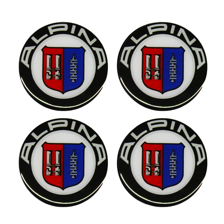 EMBLEMAT LOGO ZNACZEK 3D Alpina 60 mm 4szt