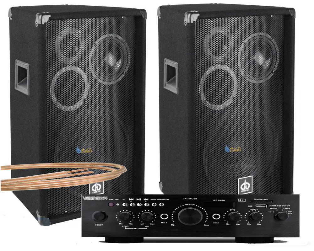 Wzmacniacz Voice Kraft 338 5-kanałowy czarny Bluetooth 50 W