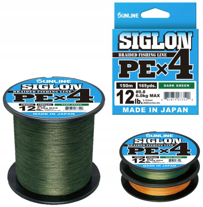 Sunline Siglon Pe x4 #0.3 limonka 150m