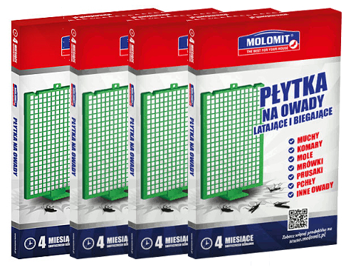 

4 X Molan Płytka Na Owady Mrówki Komary Muchy Inne