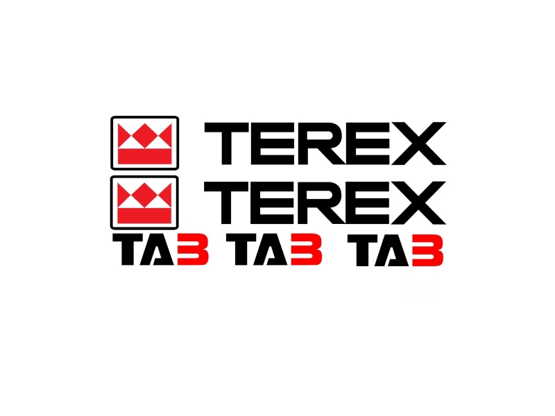 Samolepky samolepící nálepka Terex TA3