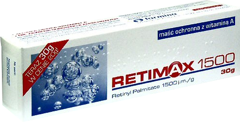 

Retimax 1500 Maść Ochronna Witamina A