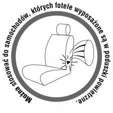 TYPOWE POKROWCE NA FOTELE FORD S-MAX 2006-2015r Waga produktu z opakowaniem jednostkowym 1.2 kg