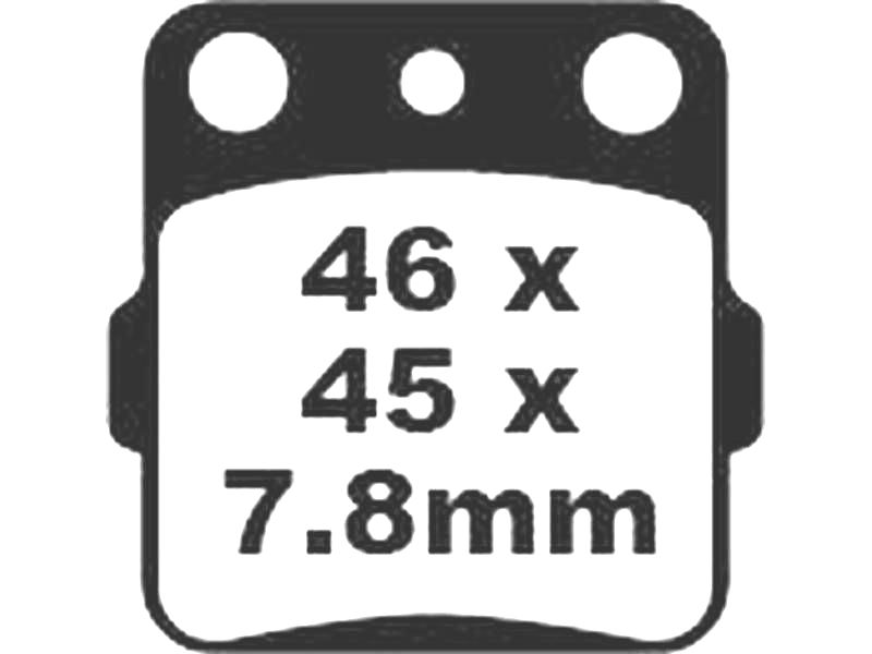 FA084R - ПЕРЕДНИЕ КОЛОДКИ YAMAHA YFM 660 350 400 RAPTOR GRIZZLY