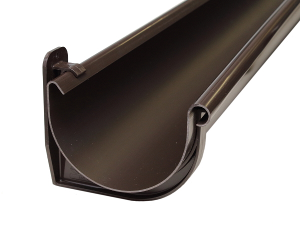 Водосточный желоб PVC-U Gamrat 75 мм темно-коричневый