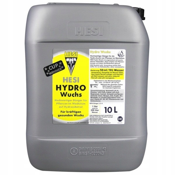 Hesi Hydro Growth 10L pro fázi růstu v hydro