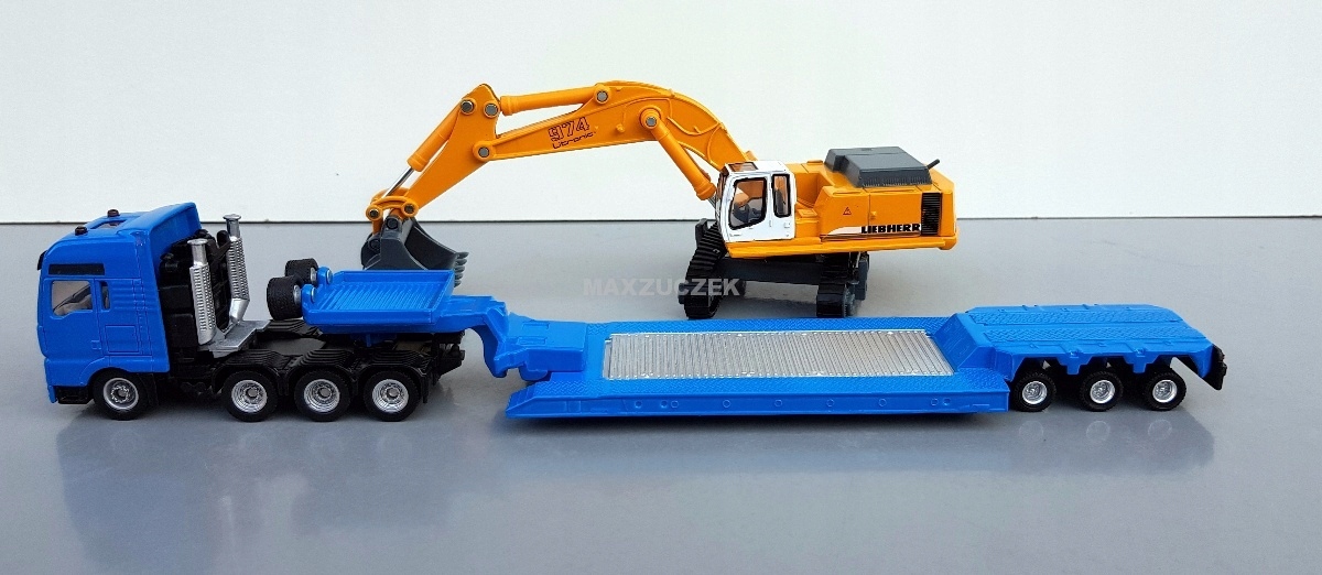 SIKU 1847 CIĘŻARÓWKA Z LAWETĄ + KOPARKA 1:87 EAN 4006874018475