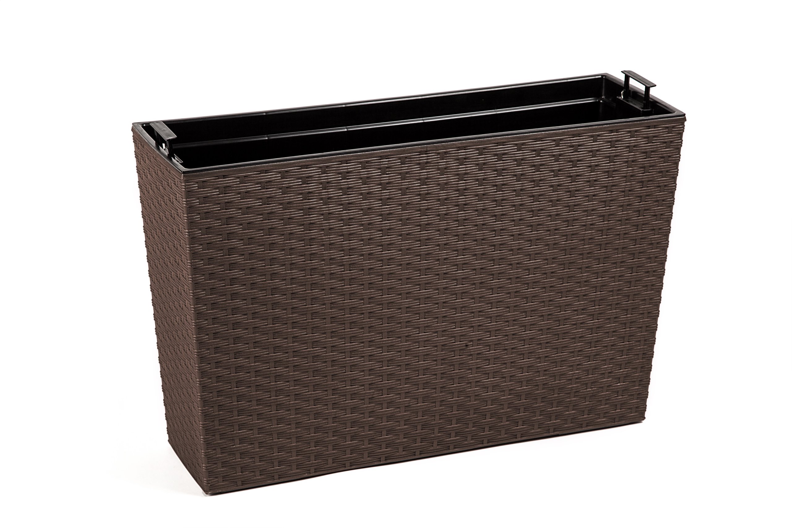 

Kwietnik Werbena Rattan 19x56 h36,5 Wkład Mokka