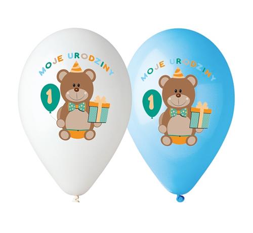 

Balony Moje 1 urodziny 5 szt dla chłopca