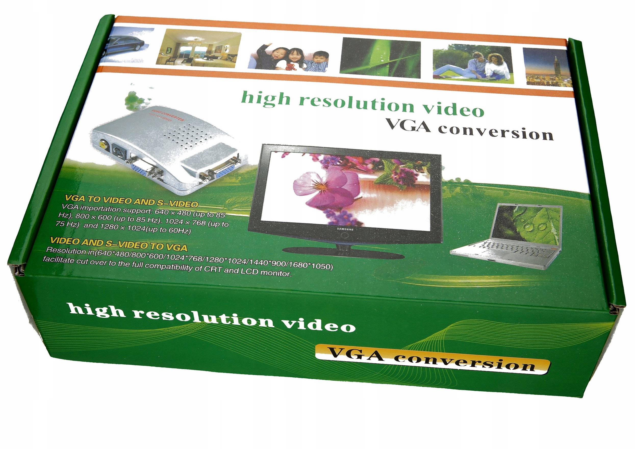 KONWERTER SYGNAŁU BNC S-VIDEO VGA AV - VGA ZESTAW Model JL-C8011