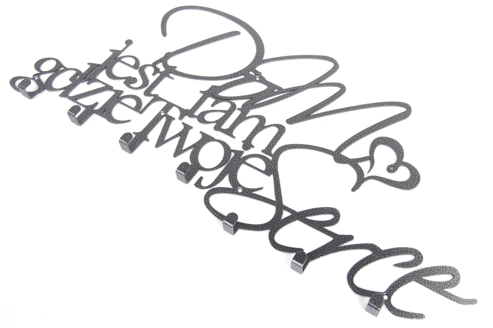 Wieszak ścienny na ubrania Bestseller z sentencją Waga (z opakowaniem) 1.3 kg