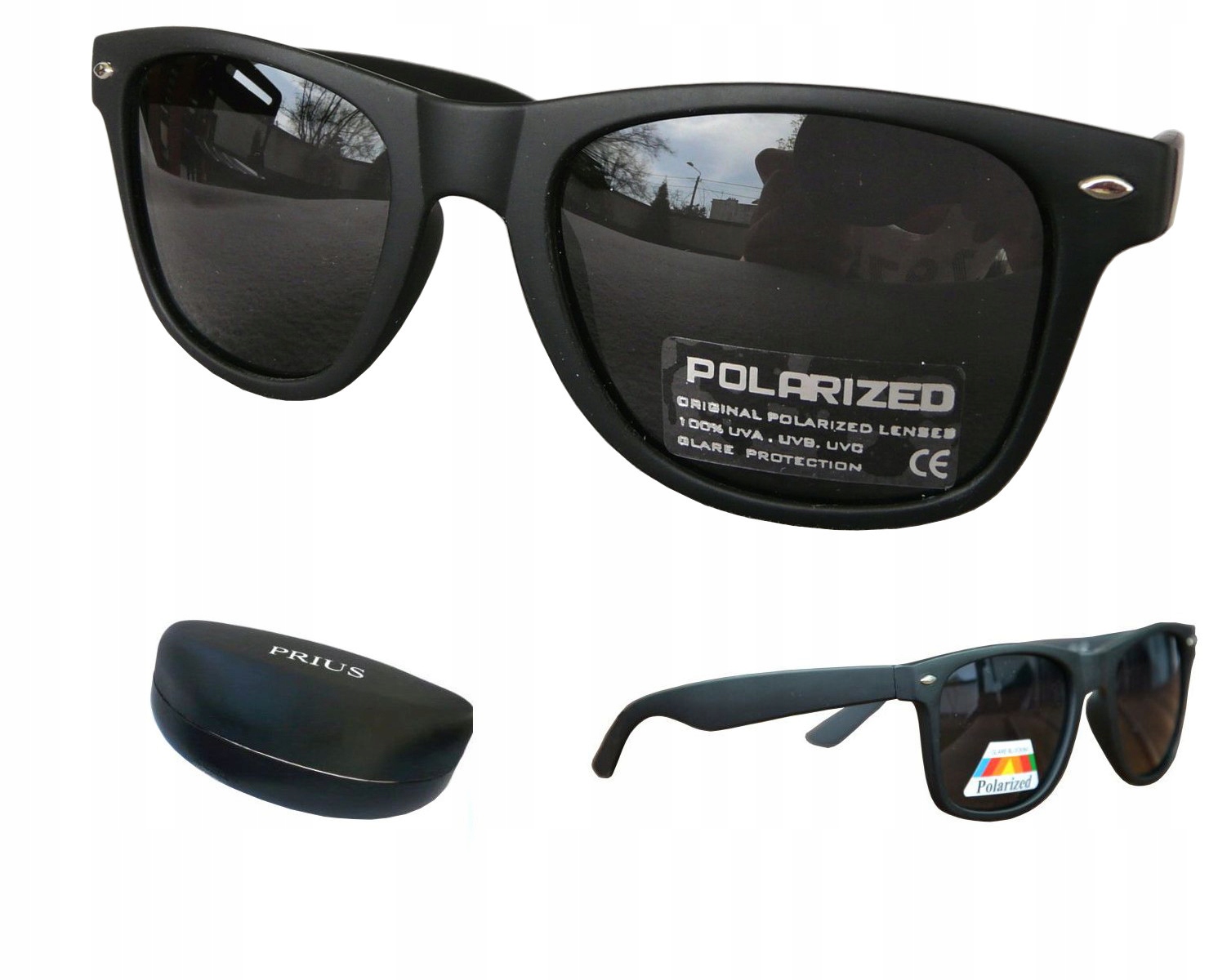 

Okulary Polaryzacyjne Czarne Etui Filtr Uv 400