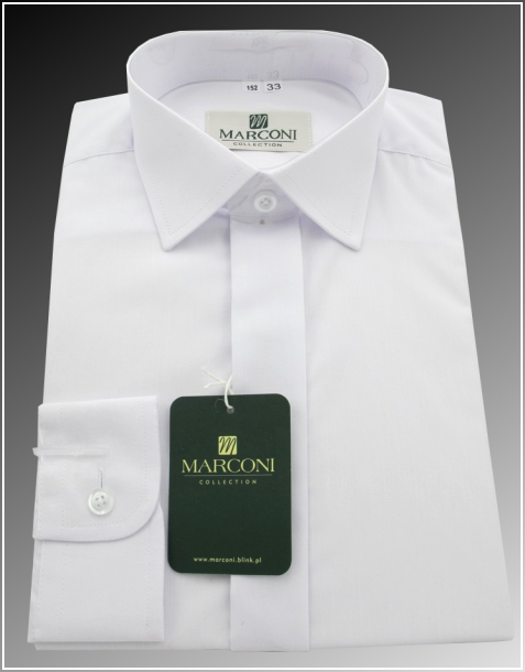 BIAŁA KOSZULA wizytowa MARCONI rozm.158 Bohater brak