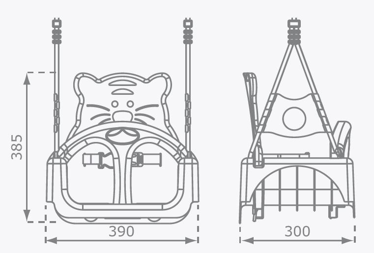 Huśtawka dla dzieci 3w1 typu 'trix' ogrodowa HIT! Materiał tworzywo