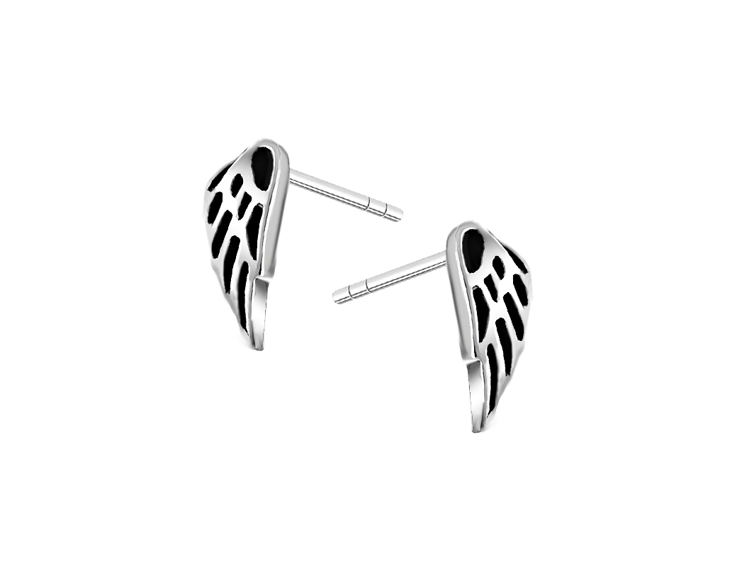 

Kolczyki Skrzydła Skrzydło Wings Modne Srebro 925