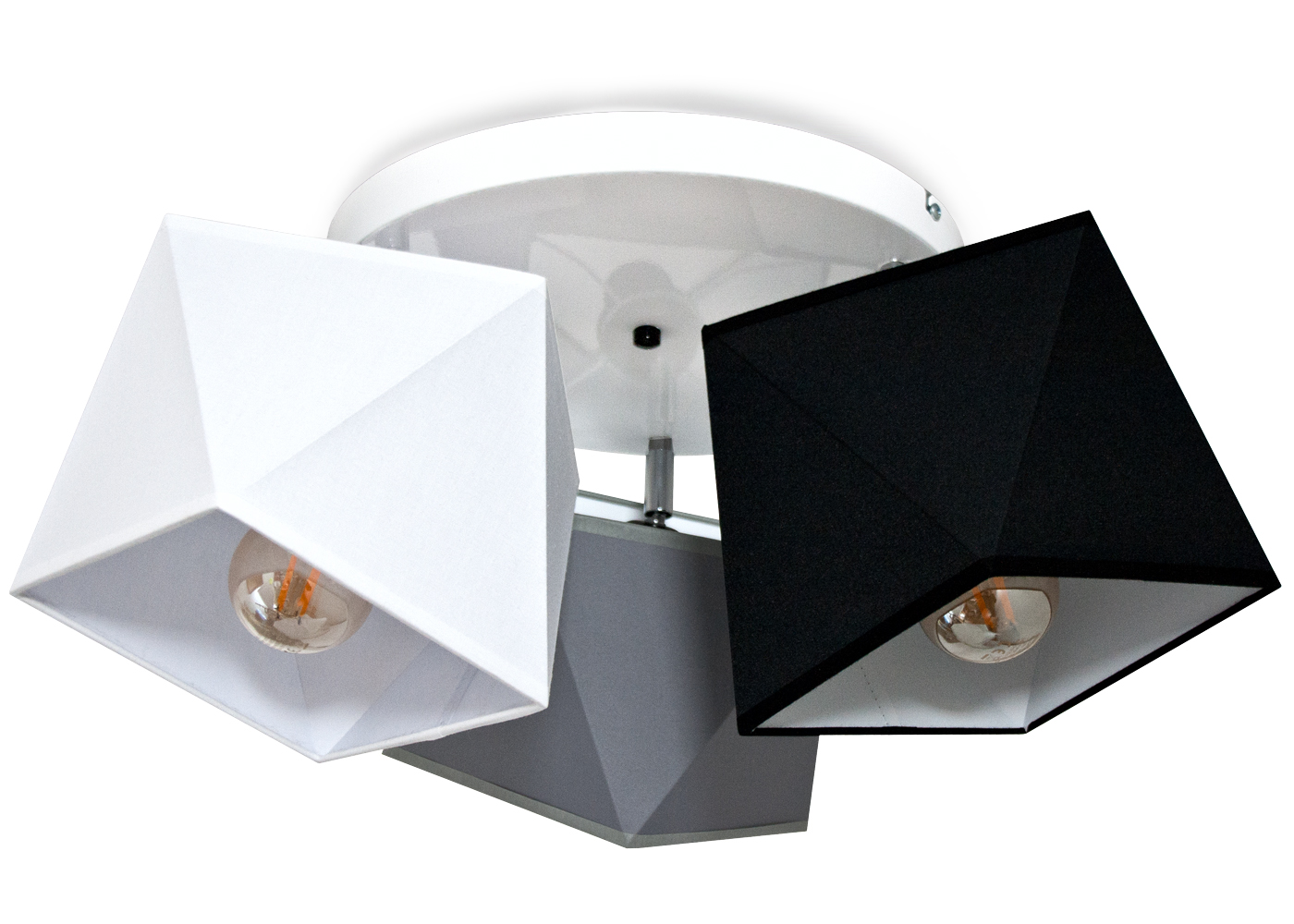 

Lampa sufitowa wisząca Abażur 3D przegub