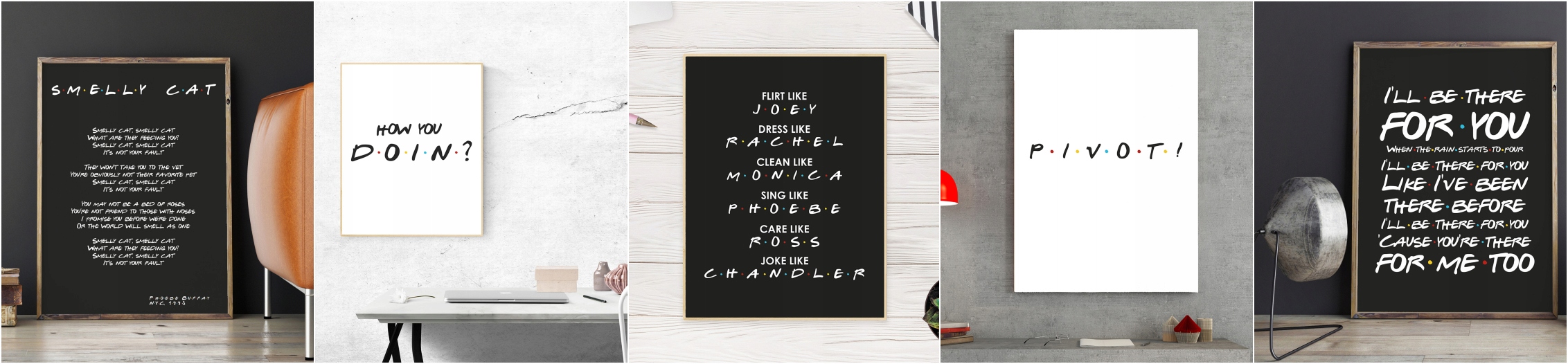 FRIENDS - PRZYJACIELE- I'LL BE THERE FOR YOU - A4 Rodzaj bez ramy