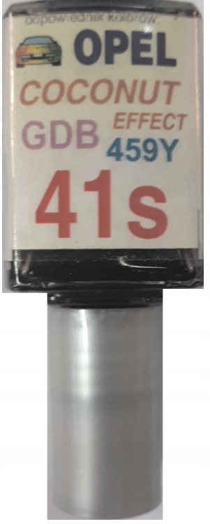 OPEL 41S GDB 459Y COCONUT LAKIER ZAPRAWKA DO RYS