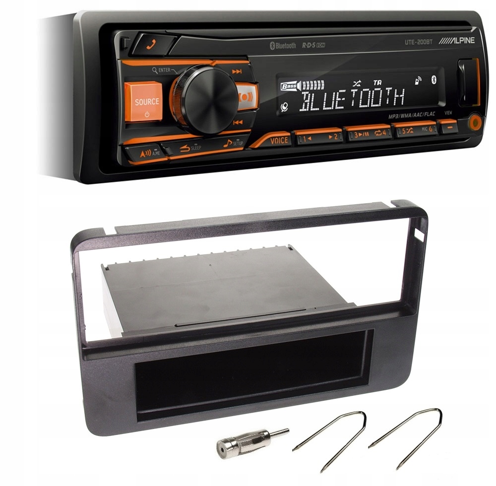 Bluetooth rádio Alpine UTE-200BT Usb Alfa Romeo 159 Brera Spider rámček