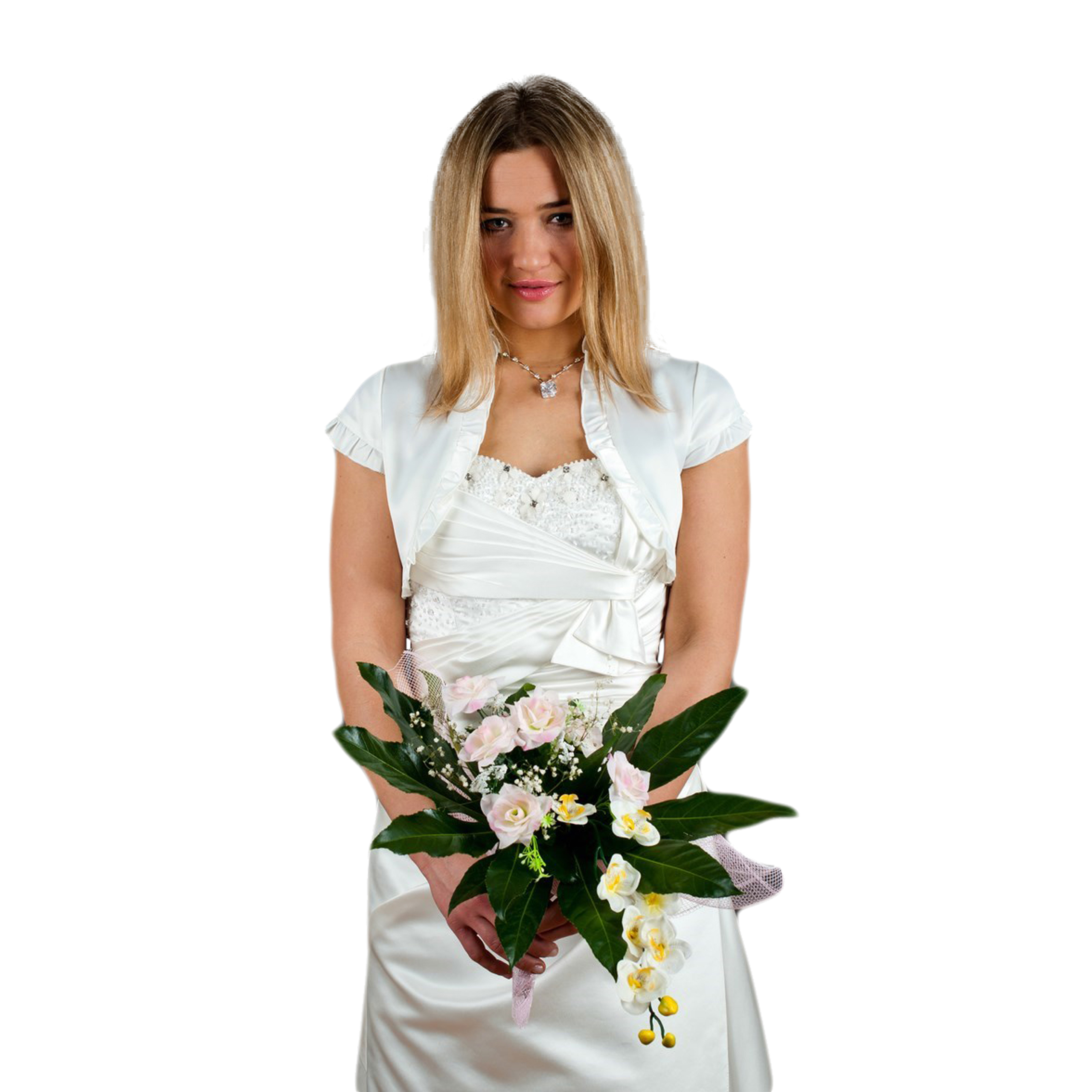 BEBEJ Bolerko satynowe 44 JUSTYNA polrek- 18 kolor Rozmiar 44