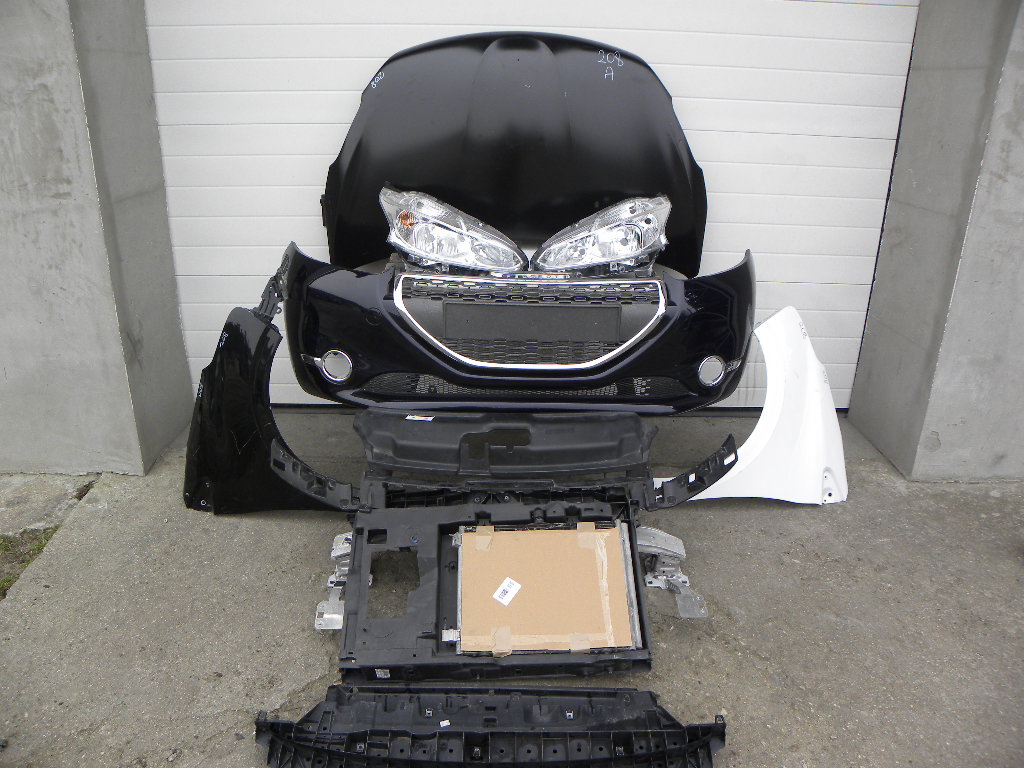 PEUGEOT 208 MASKA ZDERZAK LAMPY BELKA WZMOCNIENIE