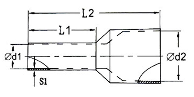 Tulejka izolowana; KR007510 GY 0,75mm2x10mm-100szt Producent SGE