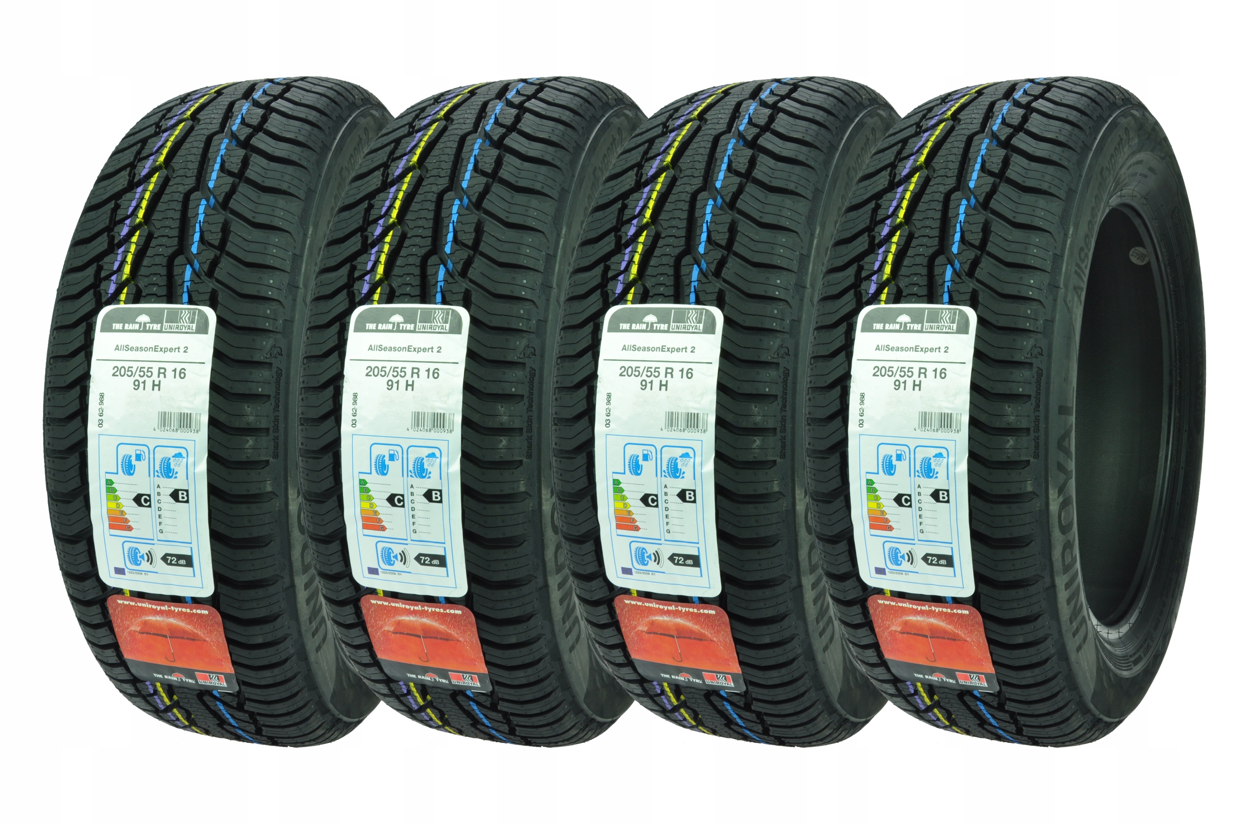 

4 x 205/55R16 AllSeasonExpert Uniroyal Całoroczne!