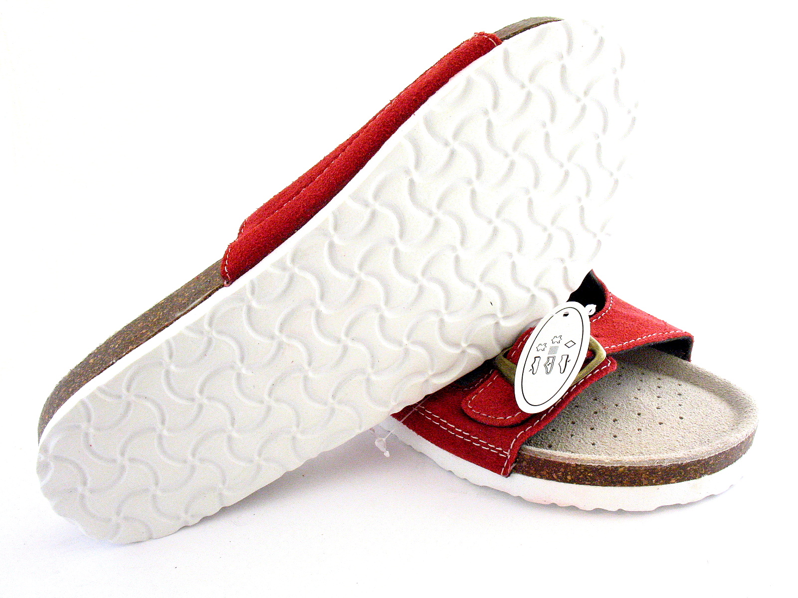 PROFILOWANE klapki DAMSKIE obuwie SKÓRZANE BIO 38 Rozmiar 38