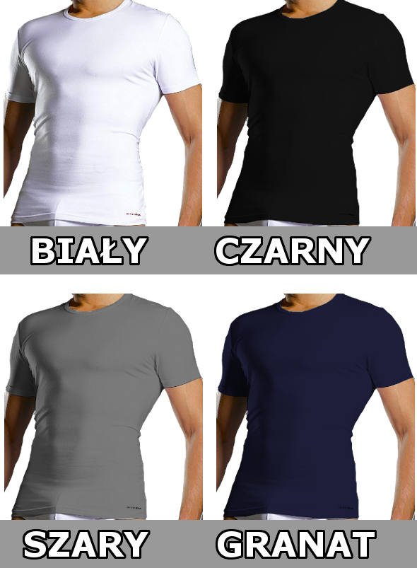 KOSZULKA MĘSKA HENDERSON RED LINE 3 szt r XXL Materiał dominujący bawełna