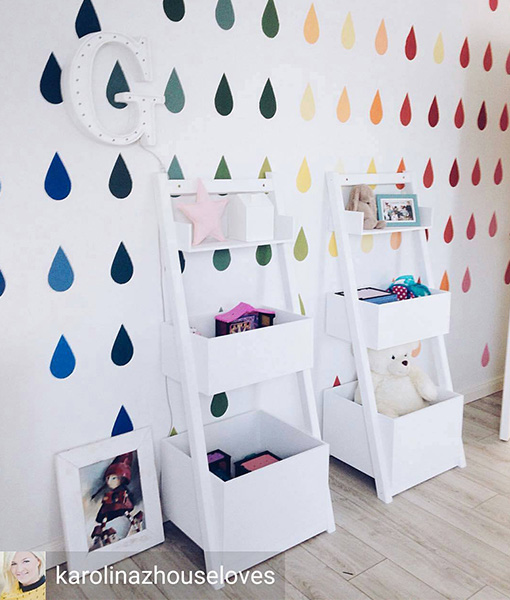 Water Drops - szablon malarski kropelki na ścianę Bohater brak