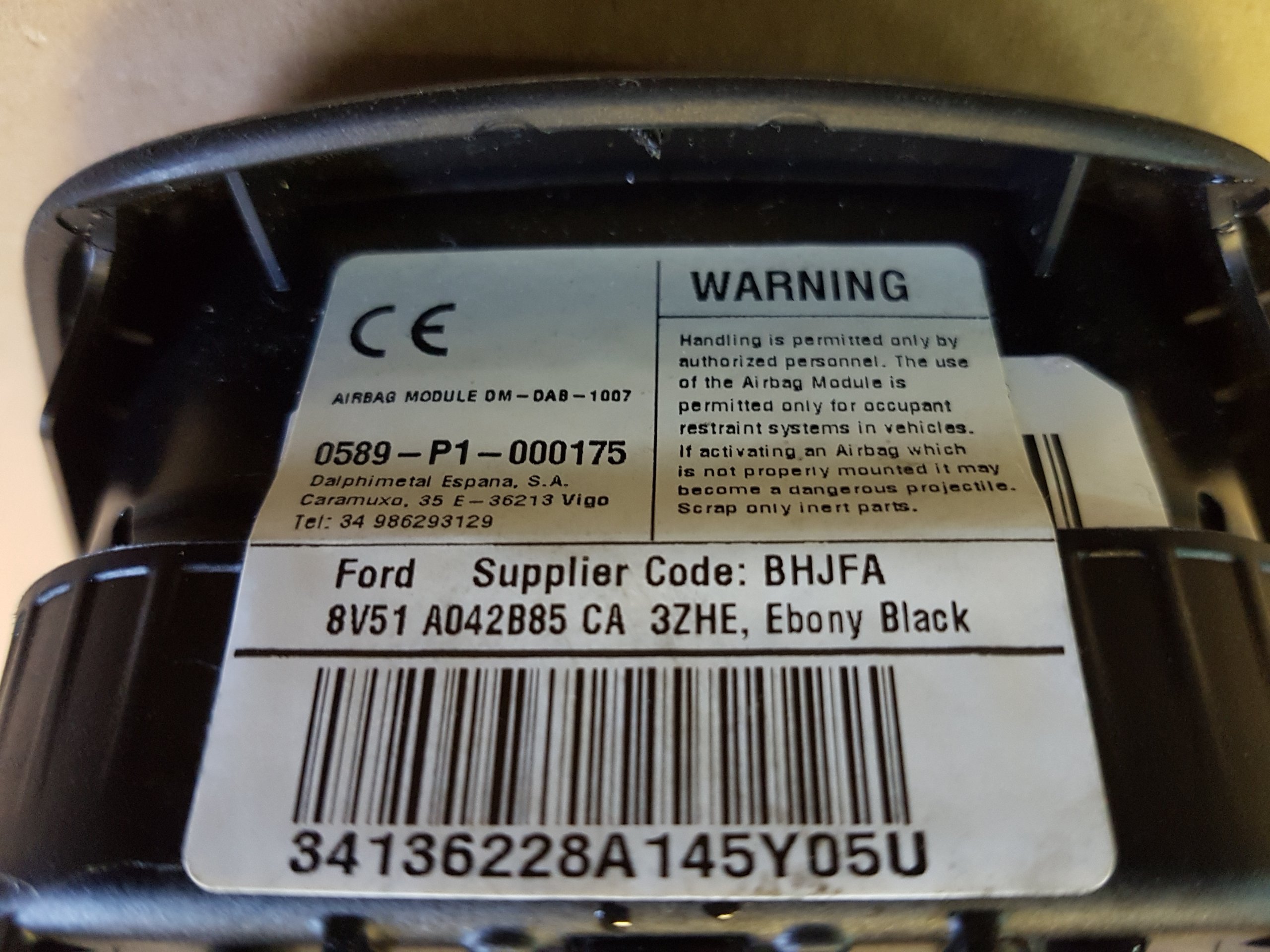 подушка водители FORD B MAX ----