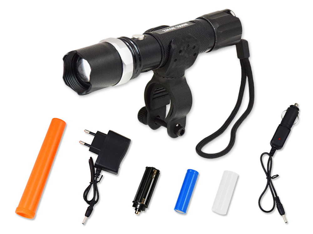 ZESTAW LAMPEK ROWEROWYCH LAMPKI ROWEROWE PRZÓD+TYŁ Źródło światła dioda LED