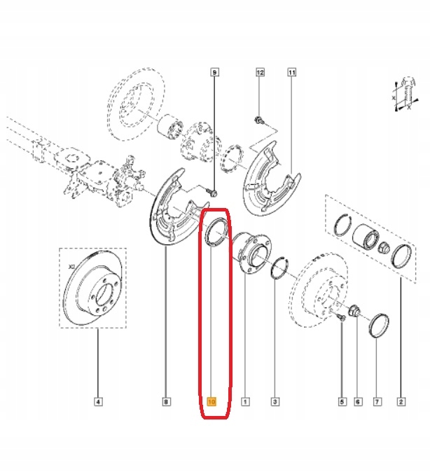 renault oe 479700004R КОЛЬЦО ABS