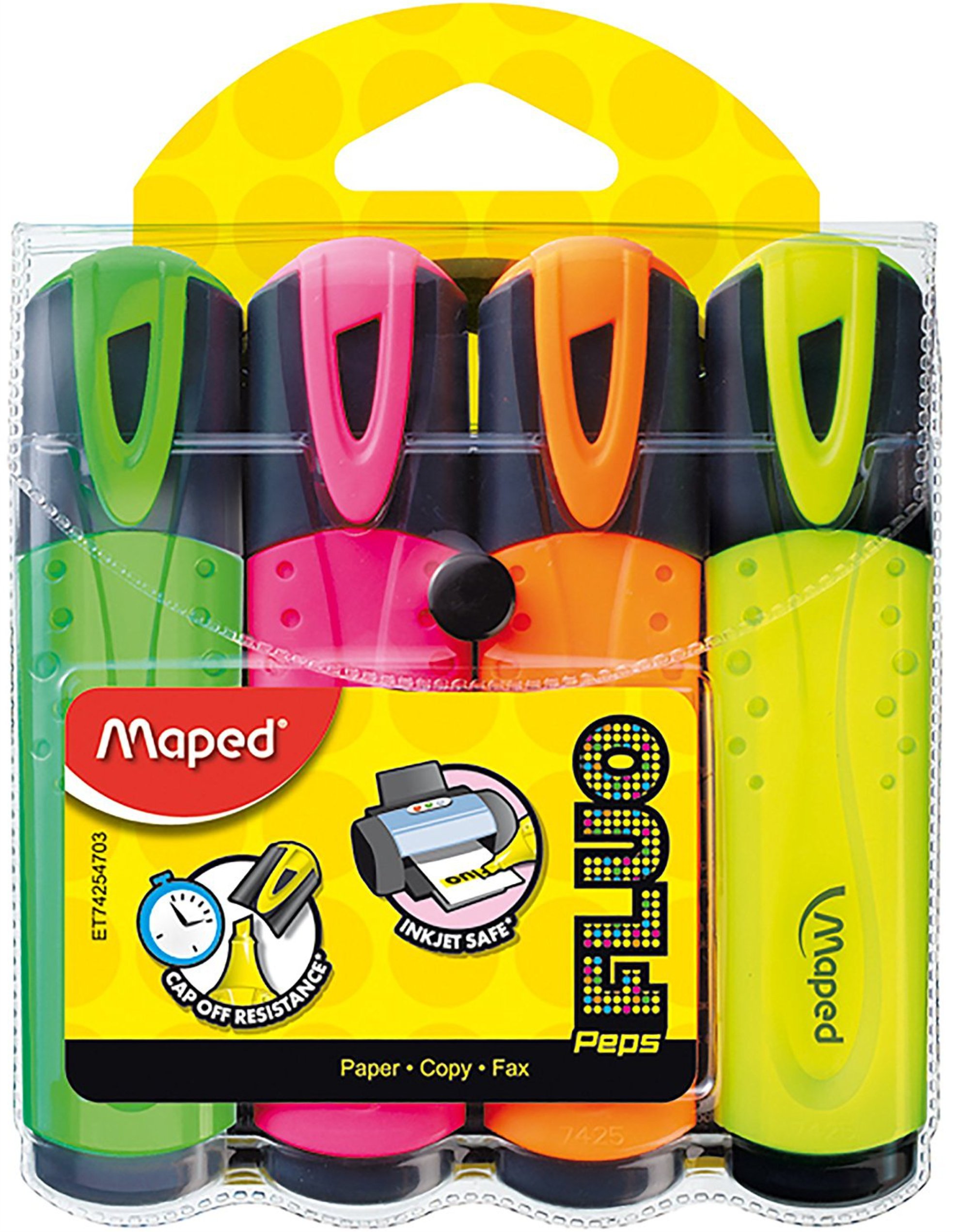 

Zakreślacz Fluo Peps MIX Kolorów 4SZT